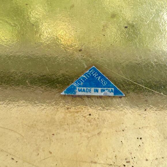 Vintage Solid Brass Charger Plate Decorative serving plate Home Accent - Picture 3 of 7